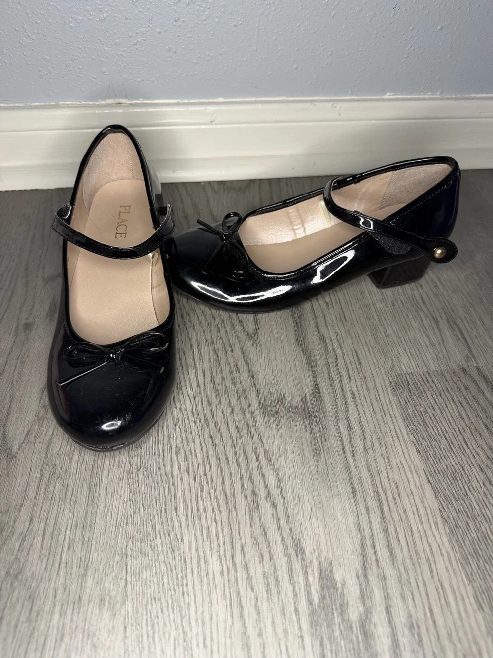 The Children's Place Black Patent Mary Jane Dress Shoes